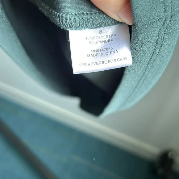 Romeo & Juliet Couture Green Open Shoulder Dress | Green Open Shoulder Dress - Picture 10 of 10